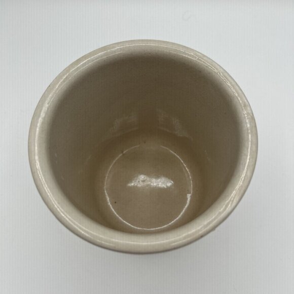 Vtg 1987 RRP Co Roseville Stoneware 1 qt High‎ Jar Crock Hand Painted Amish Home - Picture 6 of 9